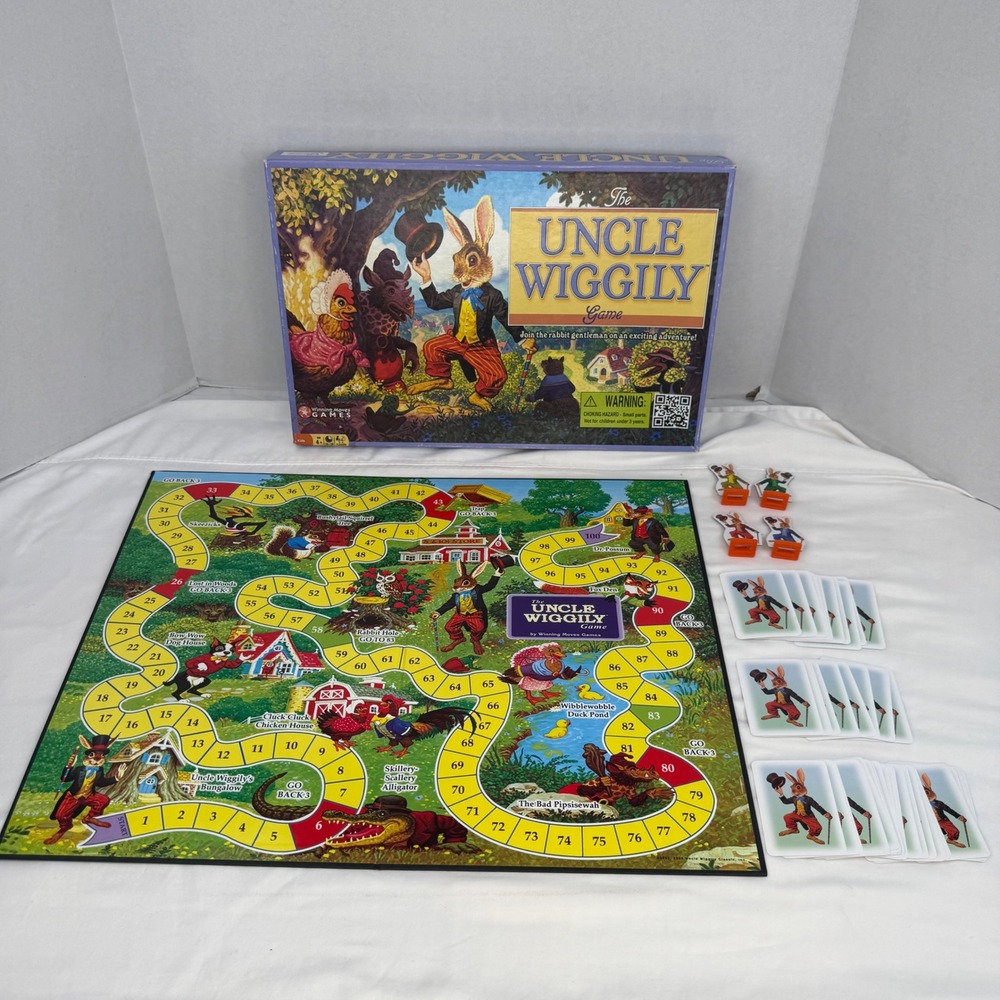 Vintage Winning Moves Uncle Wiggily Board Game Classic Retro Kids Complete